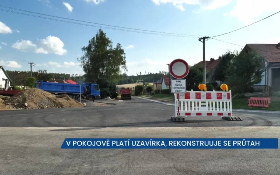 Silnice III/3881 je uzavřena, Správa a údržba silnic zde rekonstruuje vozovku
