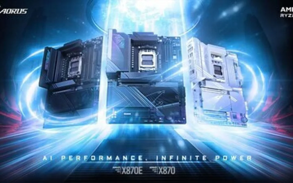 Společnost GIGABYTE představila základní desky X870E/X870 s technologií Infinite AI Power, speciálně navržené pro procesory řady AMD Ryzen™ 9000