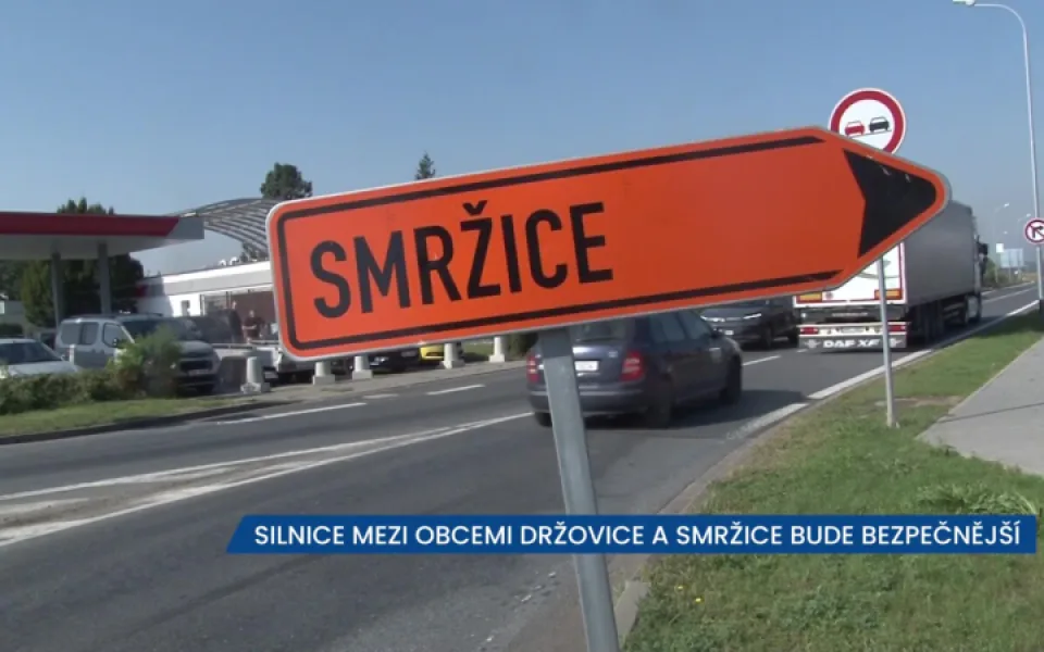 Silnice mezi obcemi Držovice a Smržice je pro dopravu uzavřena, motoristé musí objížďkou