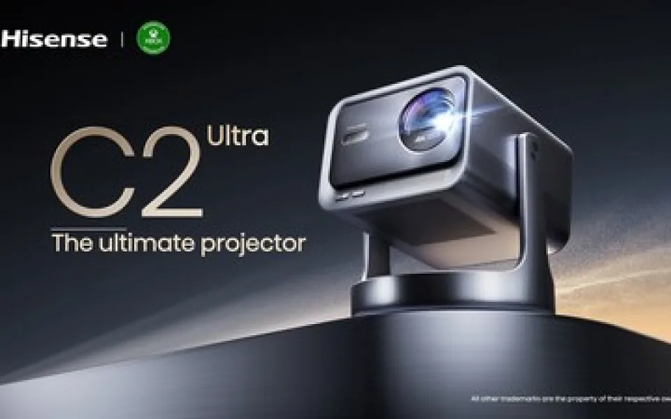 Společnost Hisense uvádí na trh jedinečný 4K laserový chytrý miniprojektor C2 Ultra s certifikátem Designed for Xbox