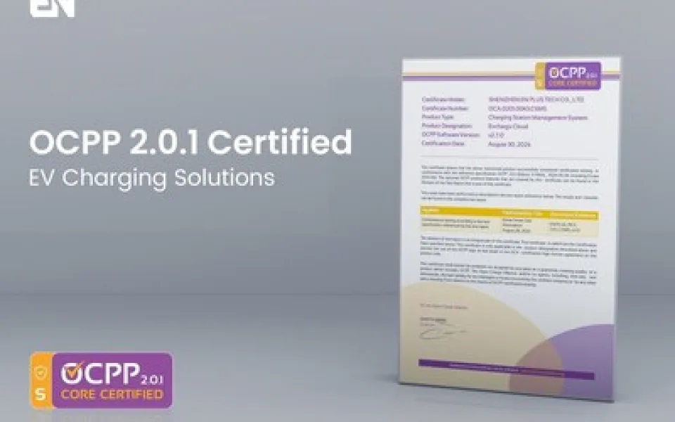 Platforma pro provoz nabíjení EN Plus oficiálně certifikovaná ze strany OCA OCPP 2.0.1