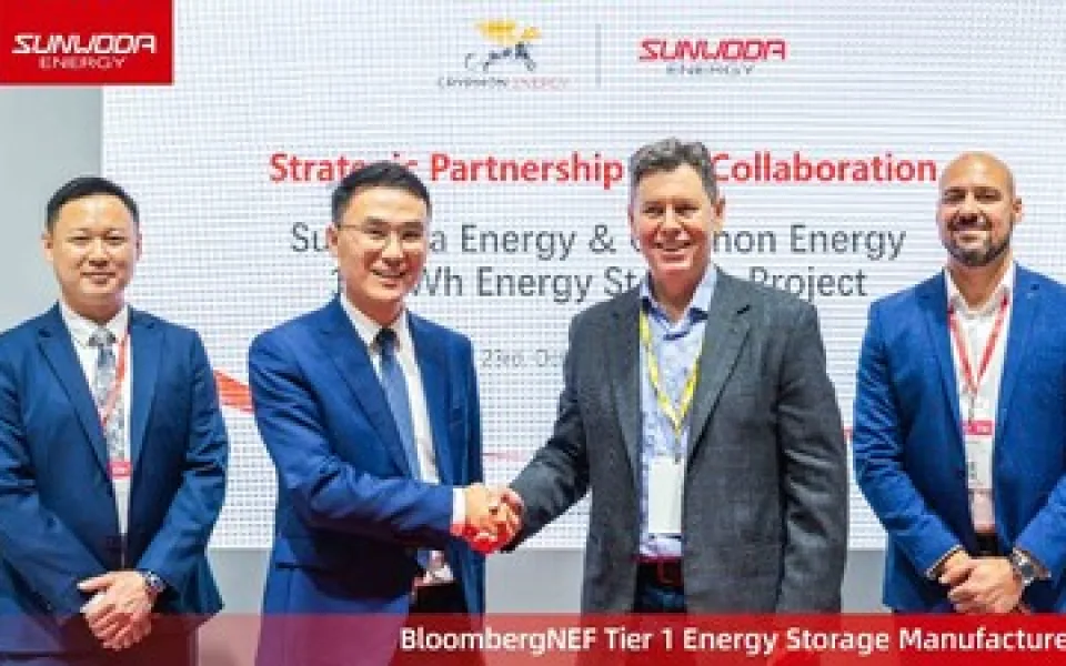 Sunwoda Energy a Gryphon Energy uzavírají partnerství pro projekt skladování 1,6 GWh energie v Austrálii 