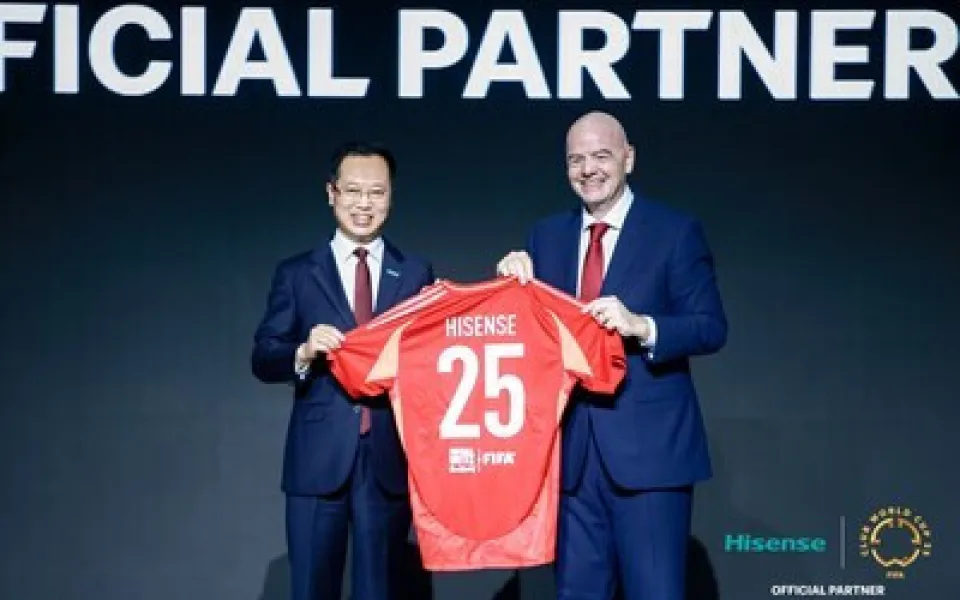 Společnost Hisense jmenována prvním oficiálním partnerem mistrovství světa klubů FIFA 2025™