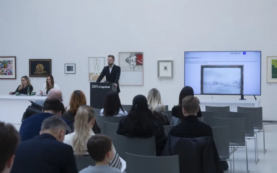 Třetí sálová aukce Art Capital v Mánesu nabídla mimořádná díla Sopka, Kučerové, Kolářové, Toyen, Zoubka a dalších