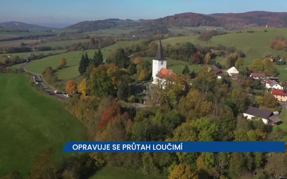 ŘSD opravuje průtah Loučimí na Domažlicku