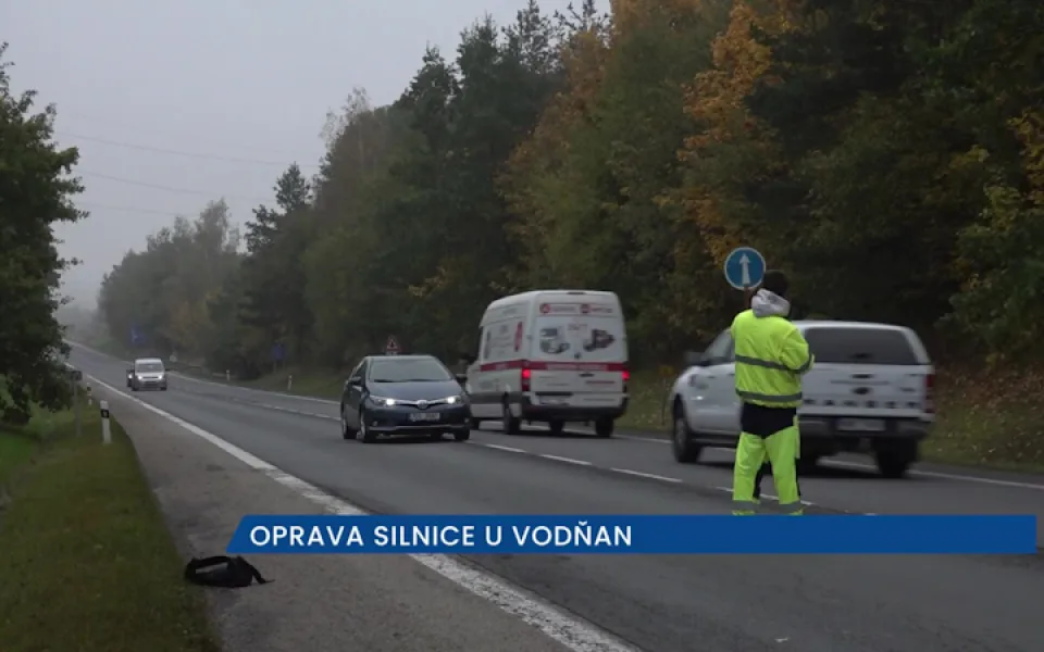 Na Strakonicku začaly práce na opravě I/22 mezi obcemi Vodňany a Lidmovice, budou probíhat za částečné uzavírky