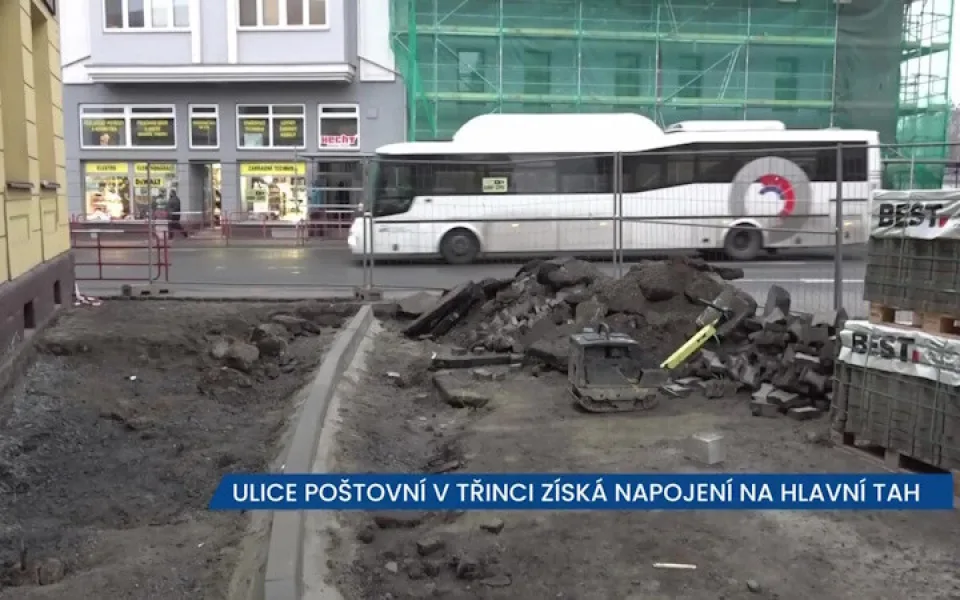 Jednosměrná ulice Poštovní v Třinci získá napojení na hlavní tah