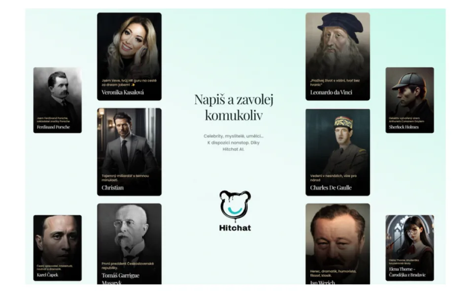 Chatujte s avatary historických i žijících osobností