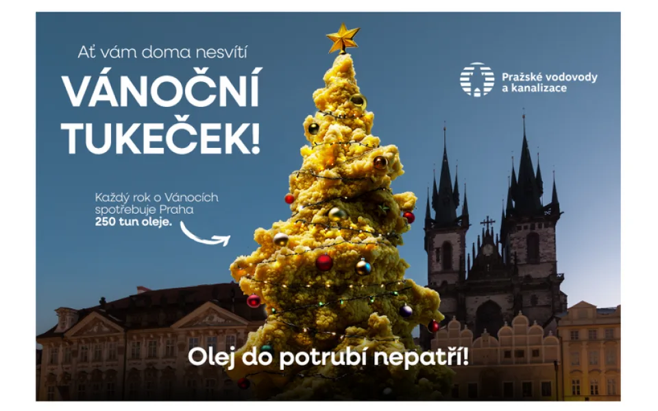 Vánoční tuková pohroma v Praze: Zachraňte potrubí, oleje a tuky vytřídíte snadno