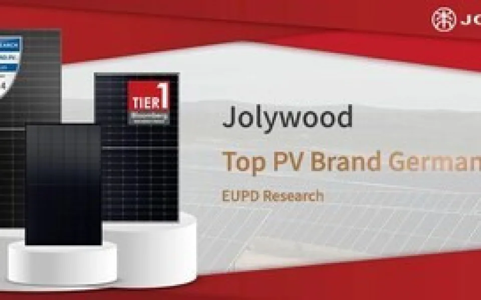  Společnost Jolywood Solar byla na veletrhu Solar Solutions Düsseldorf oceněna jako „Nejlepší fotovoltaická značka Německa roku 2024"