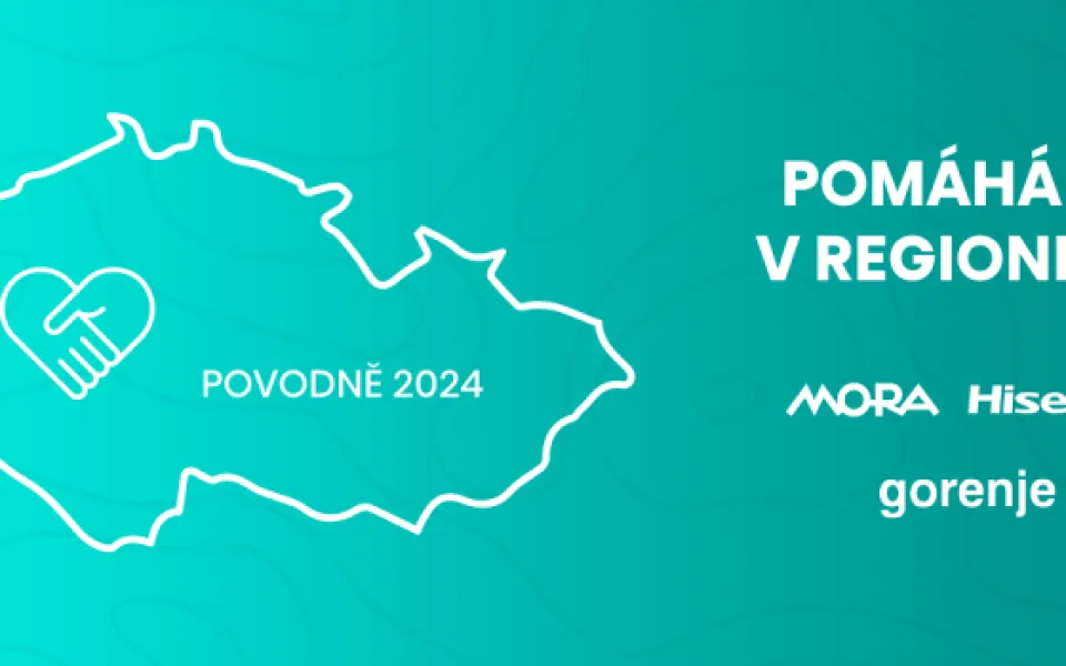 Hisense, Gorenje a MORA pomáhaly Moravě: Domácí spotřebiče v hodnotě přes 1 milion korun pro povodněmi zasažené domácnosti