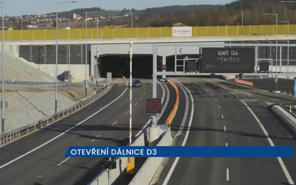 Řidiči mají k dispozici dalších 28 kilometrů D3 z Českých Budějovic do Kaplice-nádraží, obchvat krajského města je bez poplatku