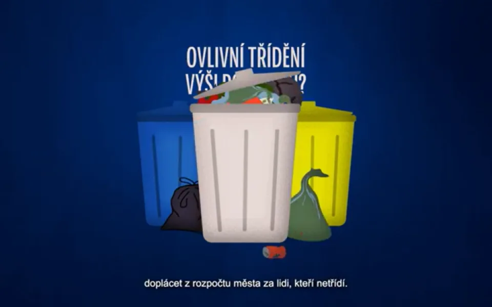 Třiďme více, plaťme méně. Louny spustily kampaň v kině, divadle i na sítích