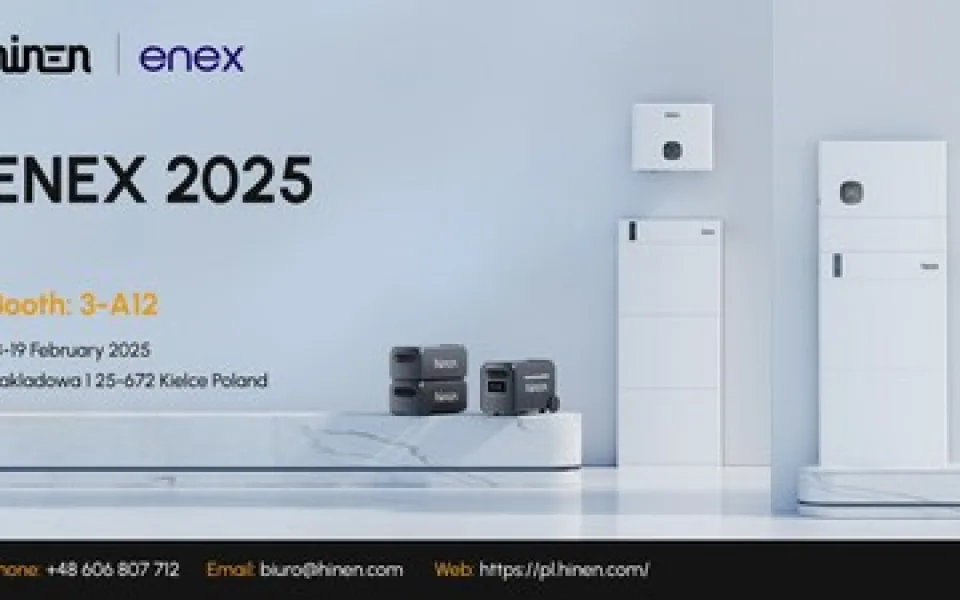  Hinen se představí na veletrhu ENEX 2025 jako průkopník nové éry inteligentního řízení energie