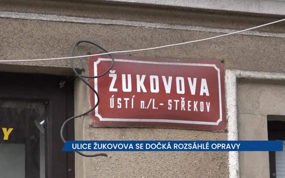 Ulice Žukovova v Ústí nad Labem se dočká rozsáhlé opravy, jízda zde je už nebezpečná, dejte pozor