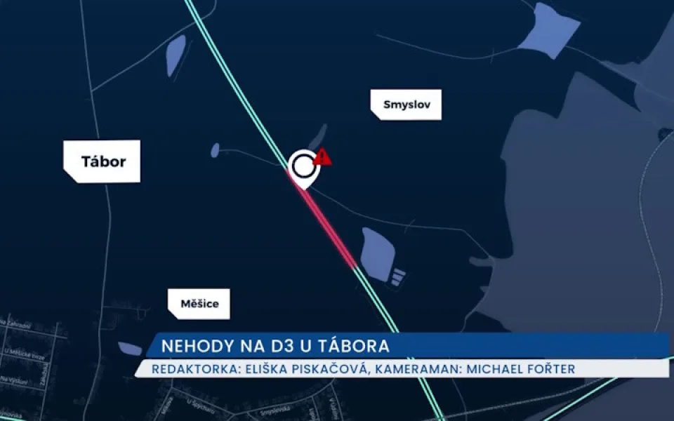 Zúžení D3 u Tábora je minulostí, za posledních pět let se tam stalo přes dvacet nehod