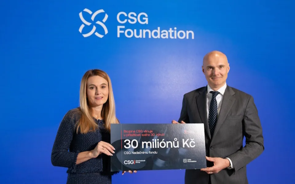 30 let existence, 30 milionů korun. CSG slaví výročí založením Nadačního fondu 