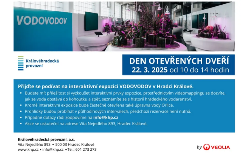 DEN OTEVŘENÝCH DVEŘÍ v rámci Světového dne vody