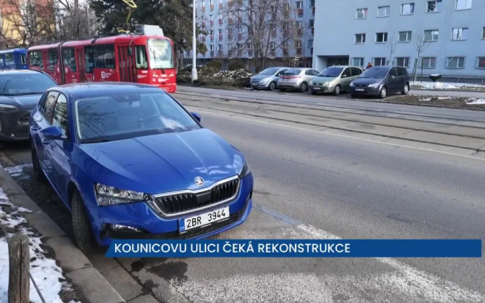Kounicovu ulici v Brně čeká rekonstrukce, hlavní dopravní omezení přijde v květnu