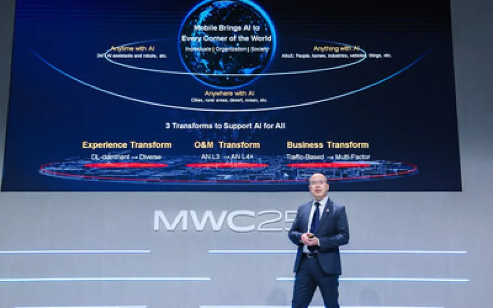 Huawei představuje inteligentní 5.5G řešení otvírající novou éru mobilní umělé inteligence