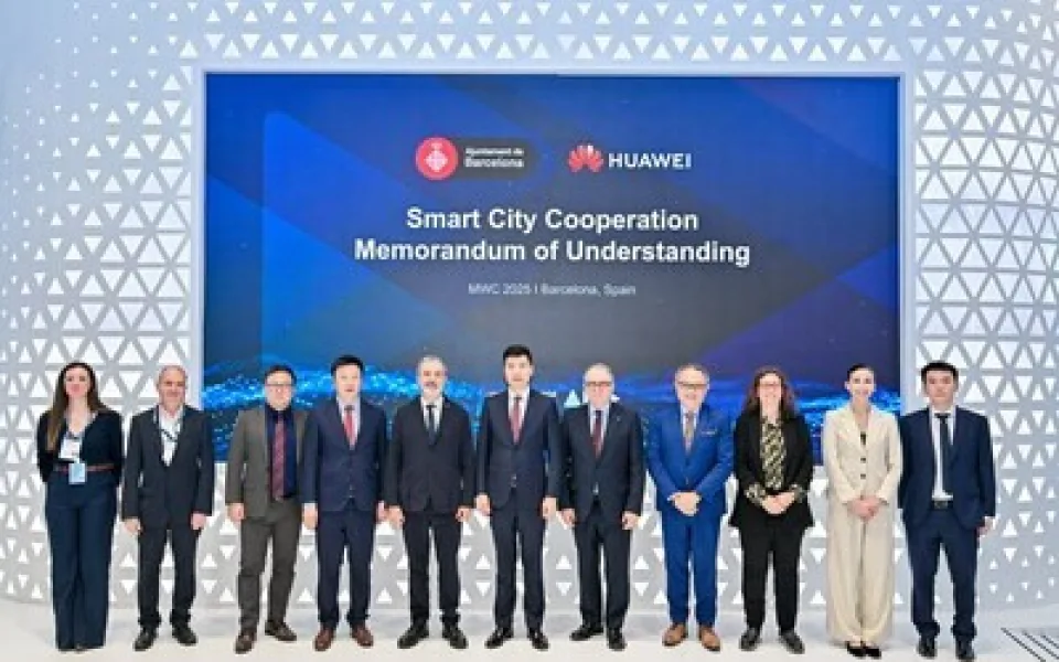 Huawei a barcelonská radnice podepsaly během veletrhu MWC strategické memorandum o porozumění s cílem podpořit iniciativy ve směru chytrého města