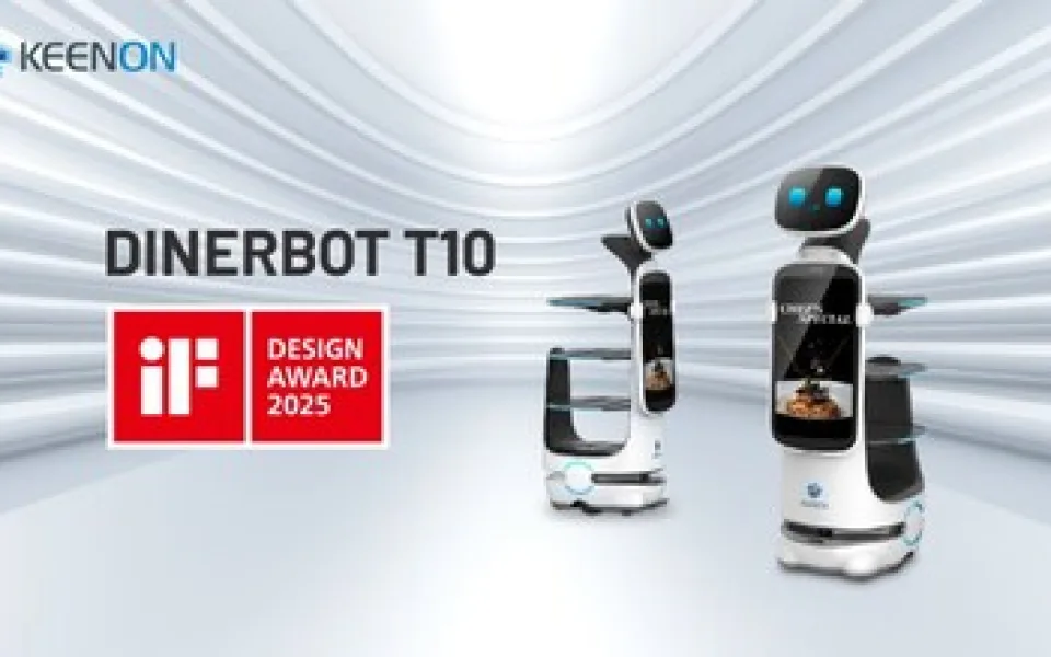 Robot DINERBOT T10 společnosti KEENON Robotics získal cenu iF DESIGN AWARD 2025