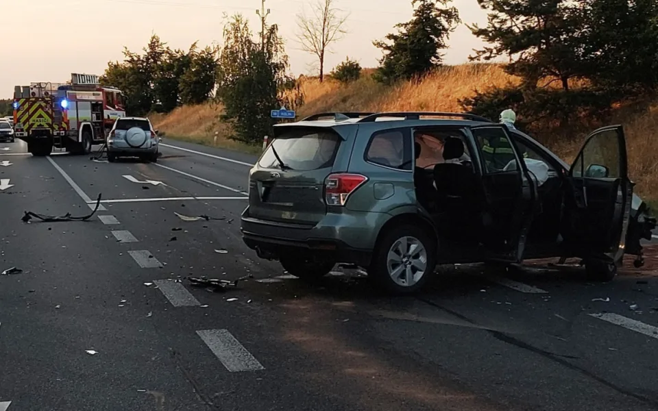 Nehoda na Havlíčkobrodsku přinesla čtyři zraněné. Škoda je čtvrt milionu korun
