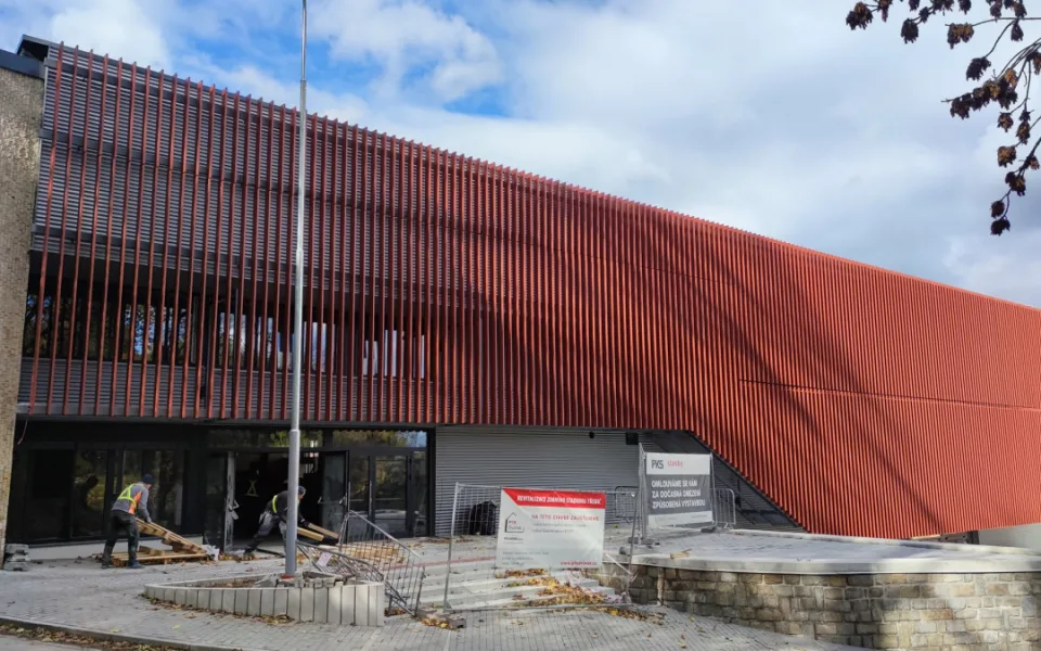 Modernizovaná KHNP Aréna na konci letošního října. Foto: Se svolením Horácké Slavie Třebíč