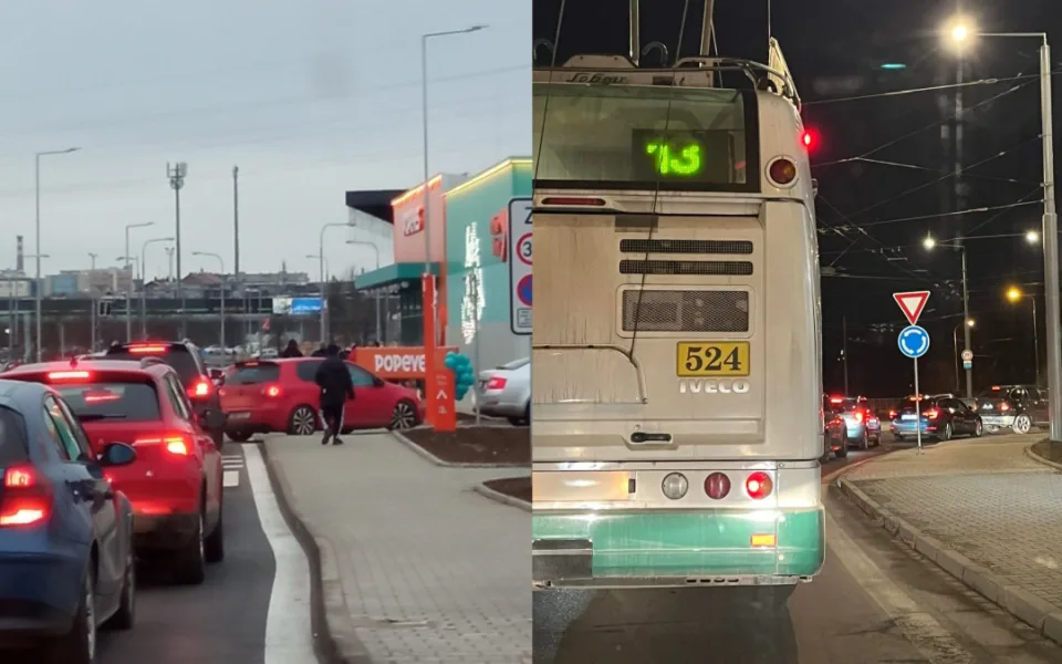Kolony a kolaps. Nový fastfood změnil Skleněné peklo v dopravní peklo a lidé zuří