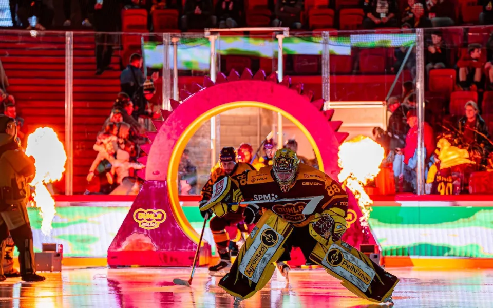 Dukla opět udělala z Horácké arény nedobytnou pevnost. Beran dlouho držel nulu. Foto: HC Dukla Jihlava