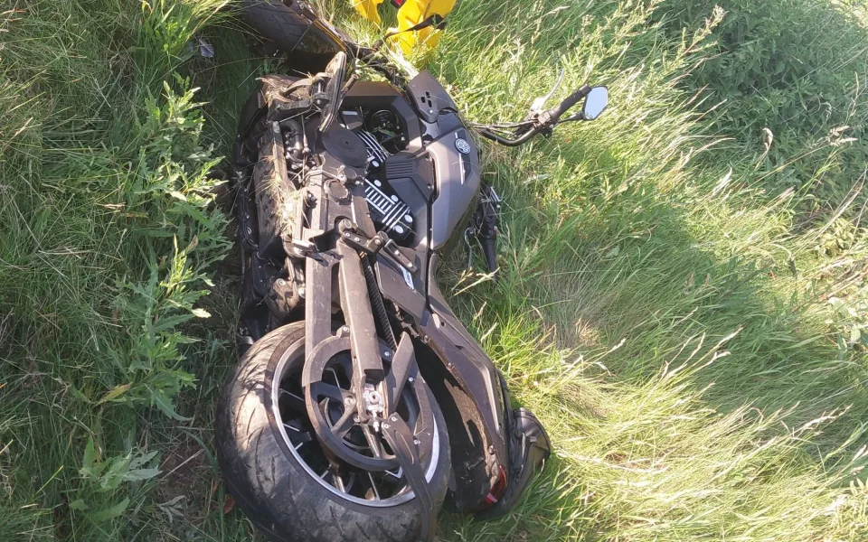 Nehoda motocyklisty na Pelhřimovsku.