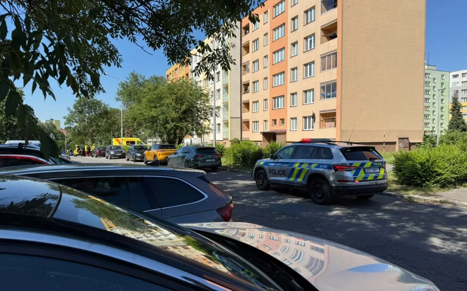 Policie na místě střelby