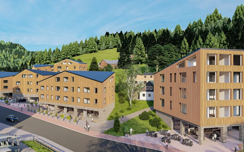 Ve Peci pod Sněžkou začala demolice domů kvůli apartmánům