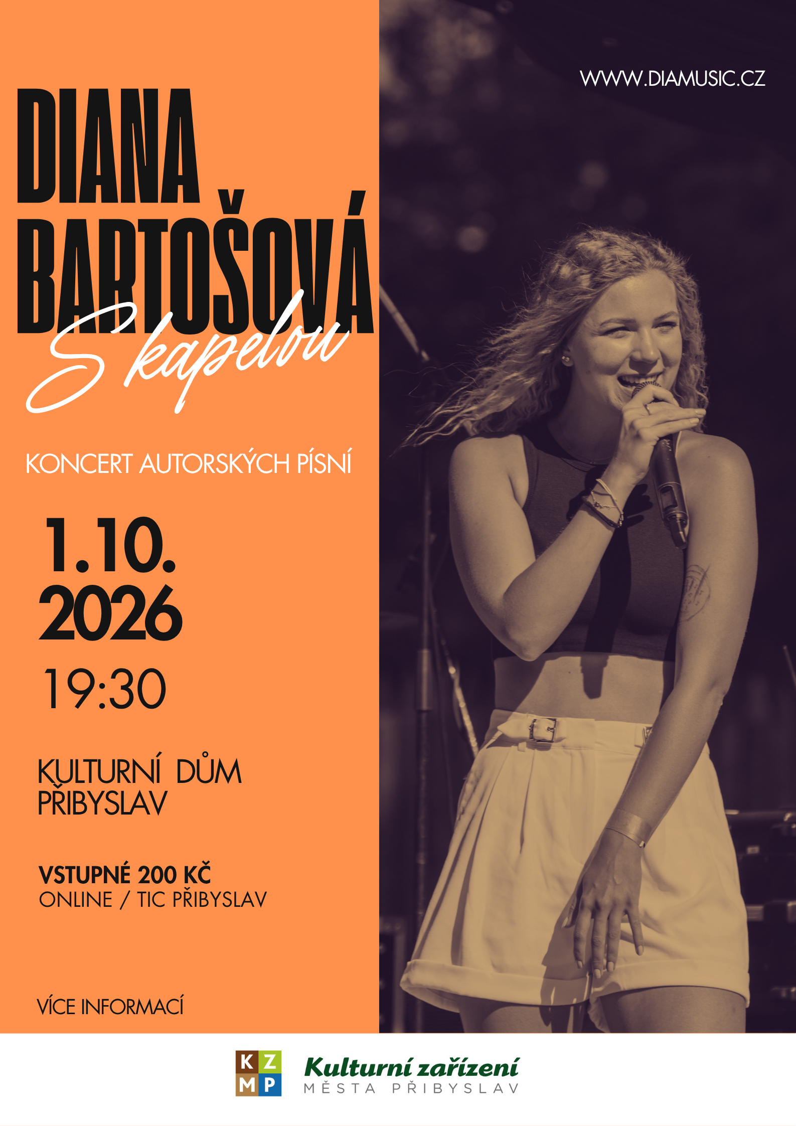 Koncert Diany Bartošové v Přibyslavi