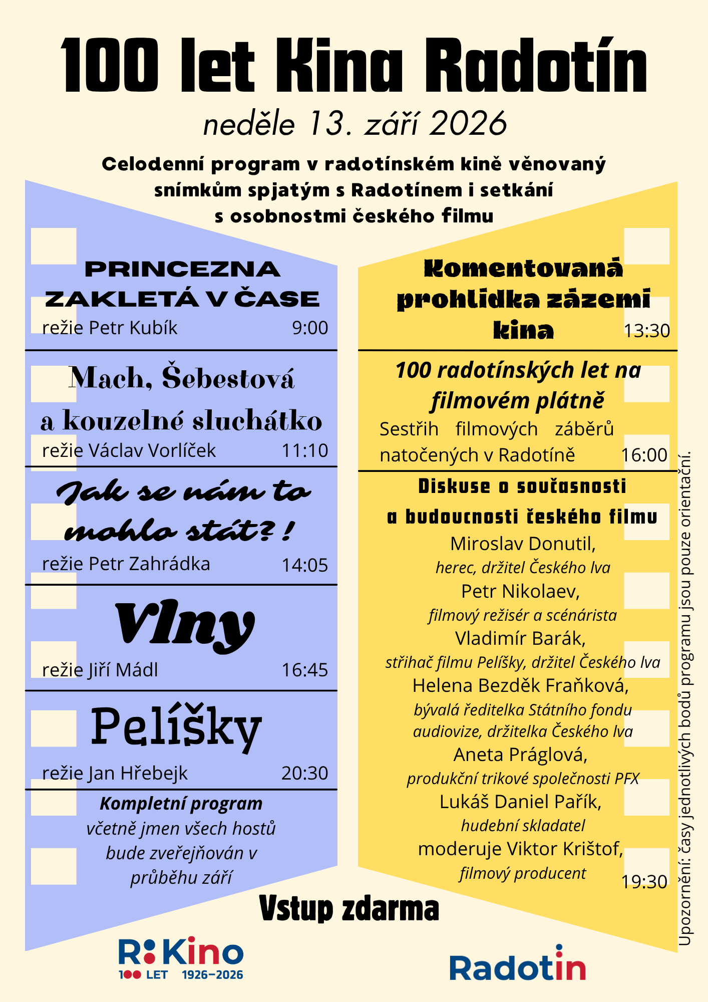 100 let kina Radotín