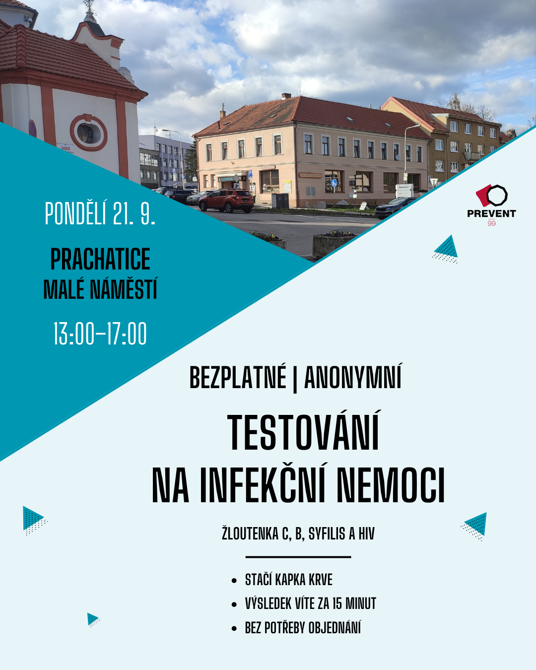 Bezplatné a anonymní testování na infekční nemoci v Prachaticích